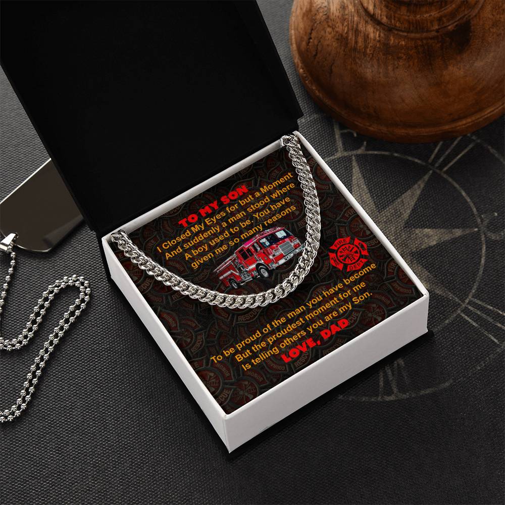 To My Son - Cuban Link Chain