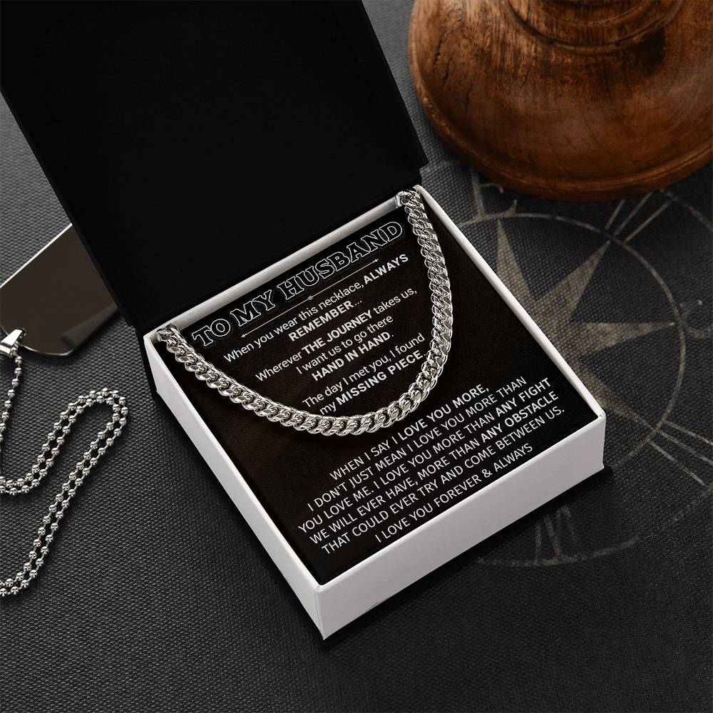 Gift For Husband - Missing Piece - Cuban Link Cuban Link Chain