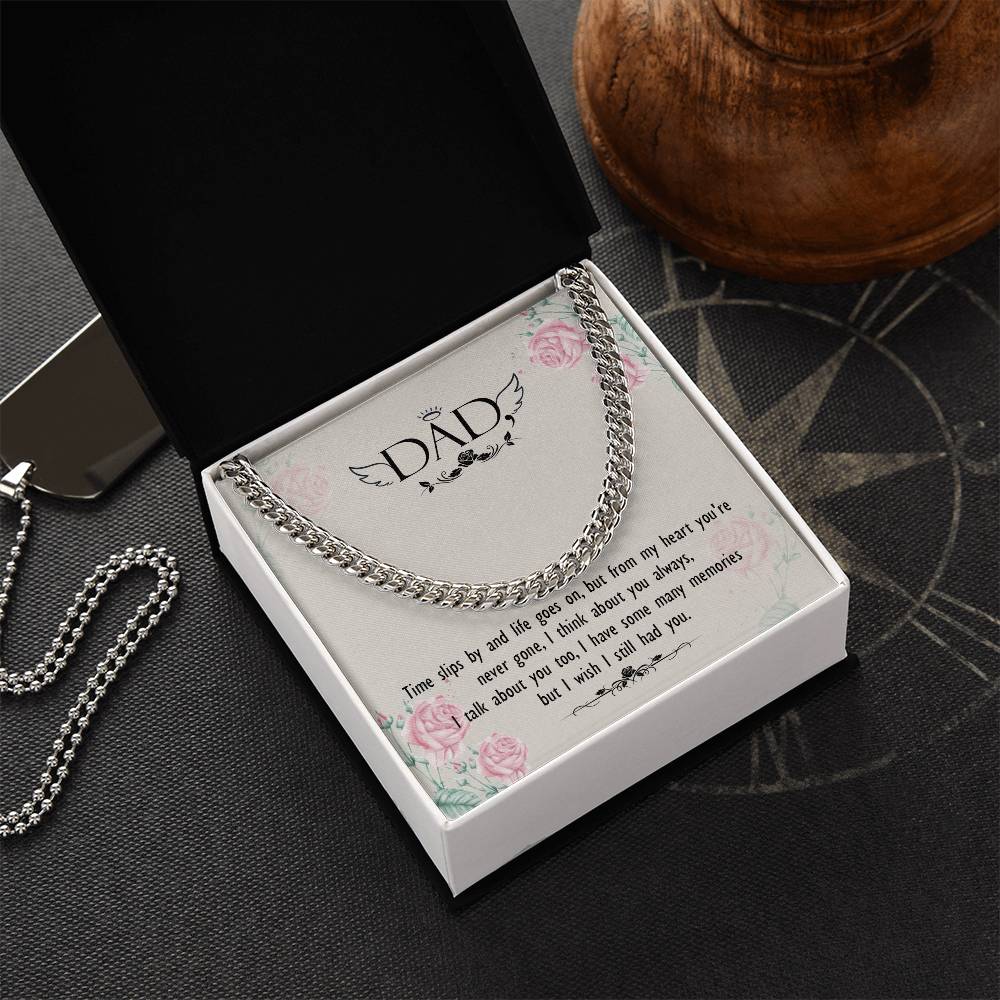 Dear Dad Cuban Link Chain