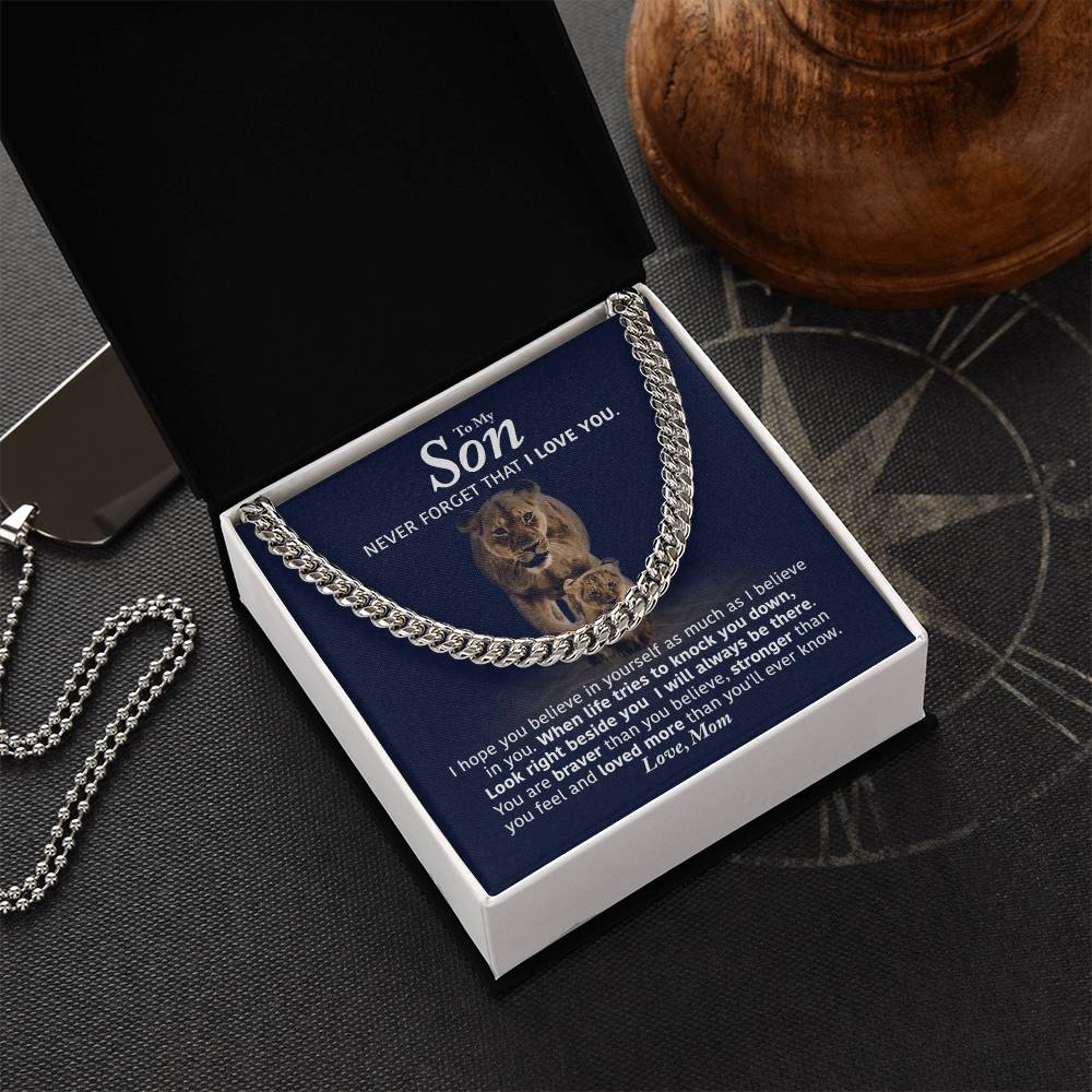 Perfect Gift For Son Cuban Link Chain