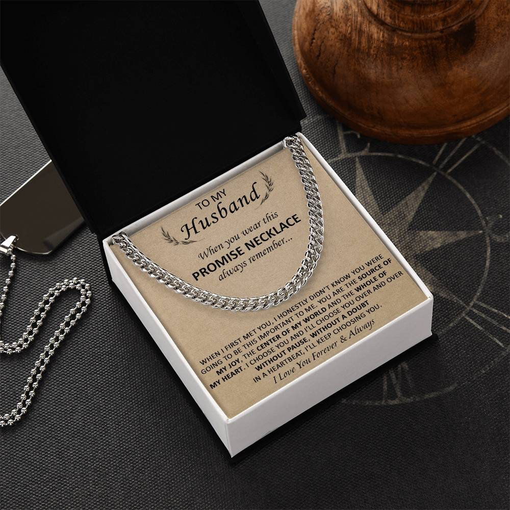 Gift For Husband - The Source Of My Heart - Cuban Cuban Link Chain