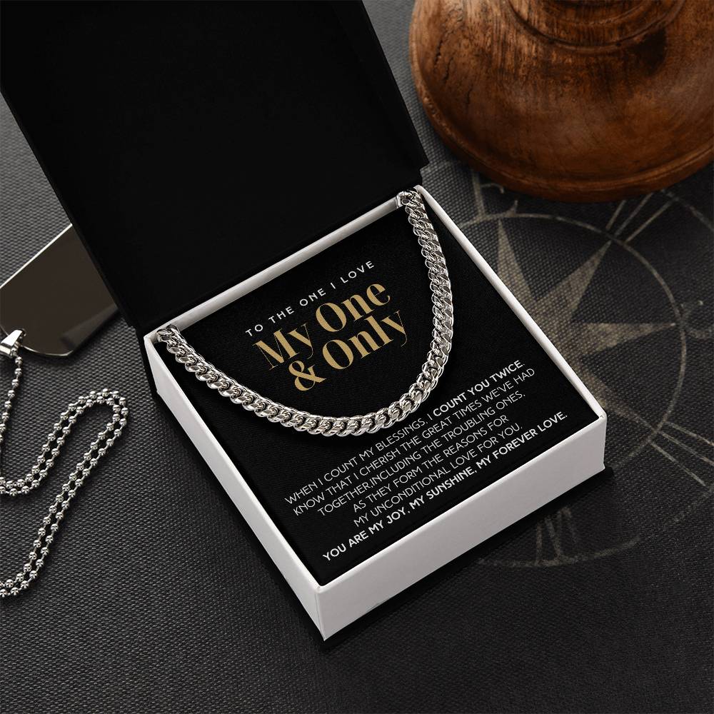 Count You Twice Christmas Gift For Him Link Chain  Limited Time Only - Grabs Yours Now! Cuban Link Chain