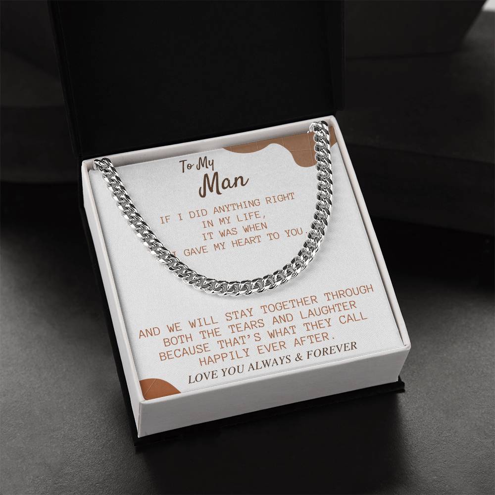 Perfect Gift For My Man Cuban Link Chain