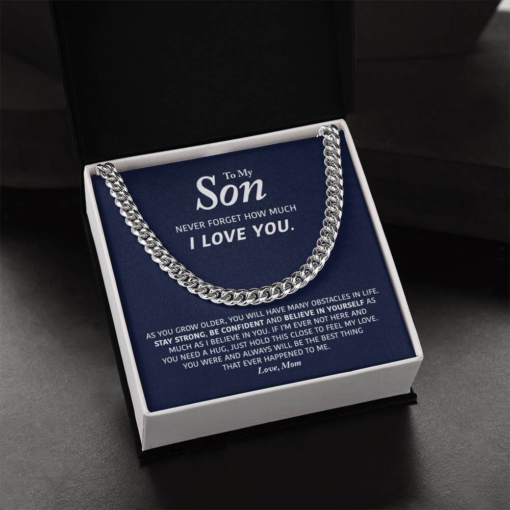 My Son- Be Confident - Cuban Link Chain