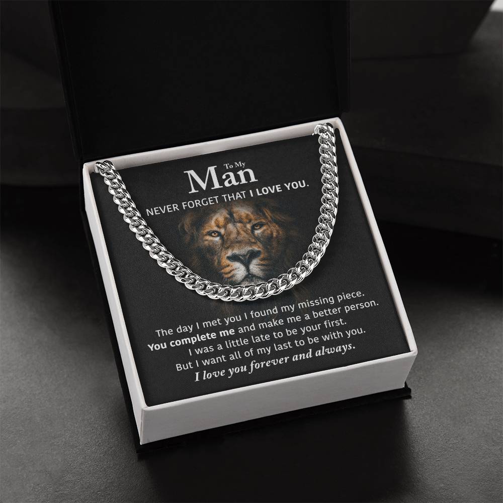 My Man - Perfect Gift Idea Cuban Link Chain