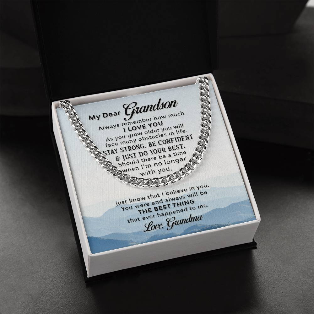 Gift For Grandson - Cuban Link Chain Necklace - Trending Now