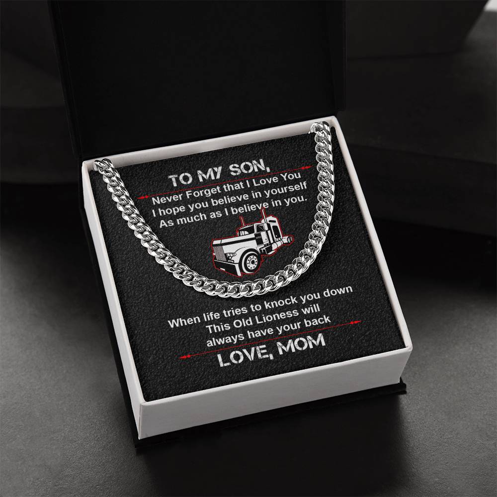 To My Son - Cuban Link Chain
