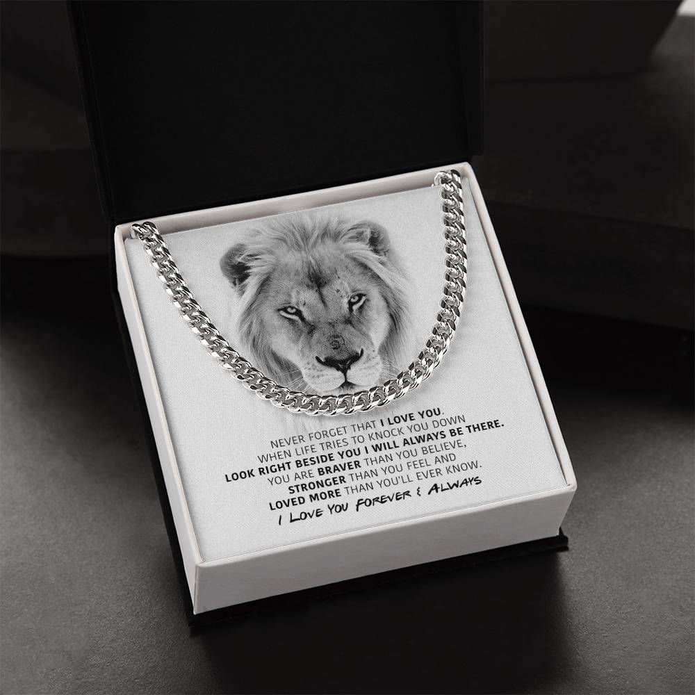 You Are Braver - Cuban Link Chain Necklace