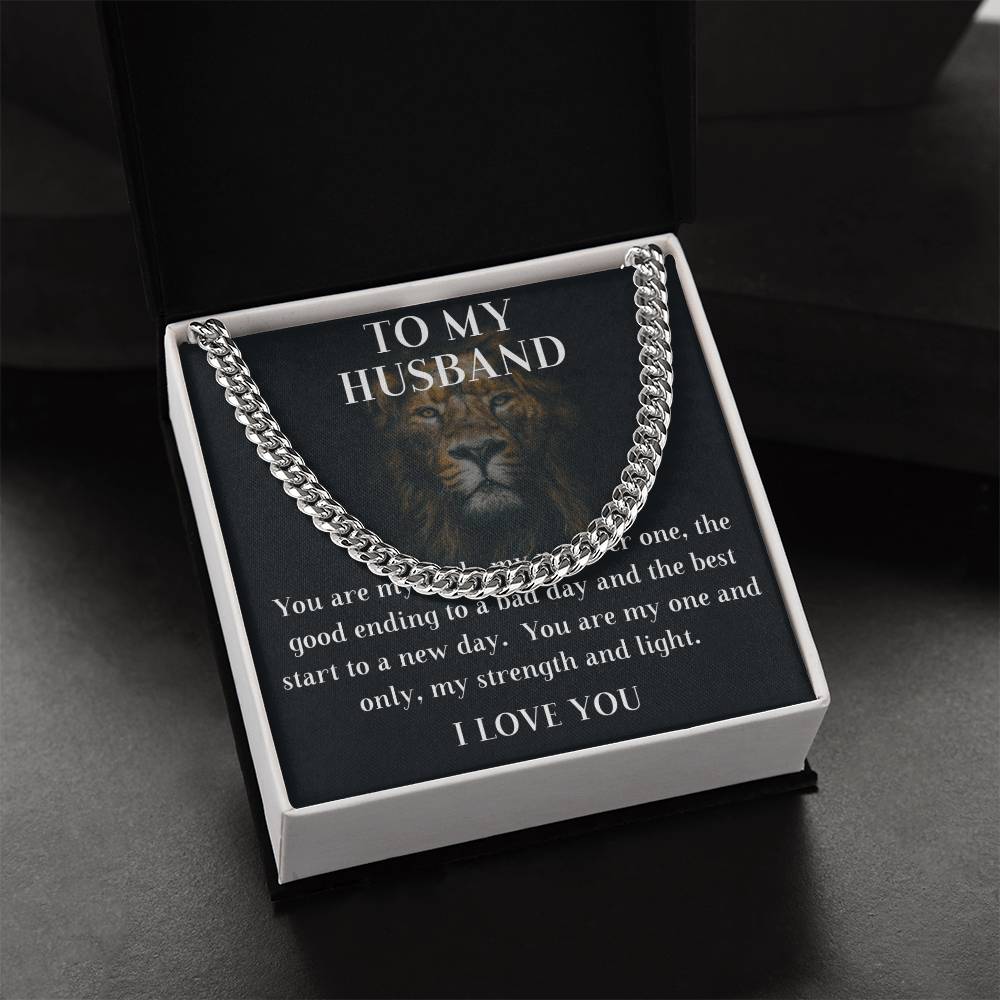 To My Husband Cuban Chain Cuban Link Chain