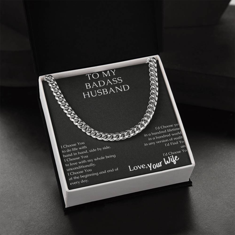 Share Your Love With This Sturdy Necklace. Cuban Link Chain