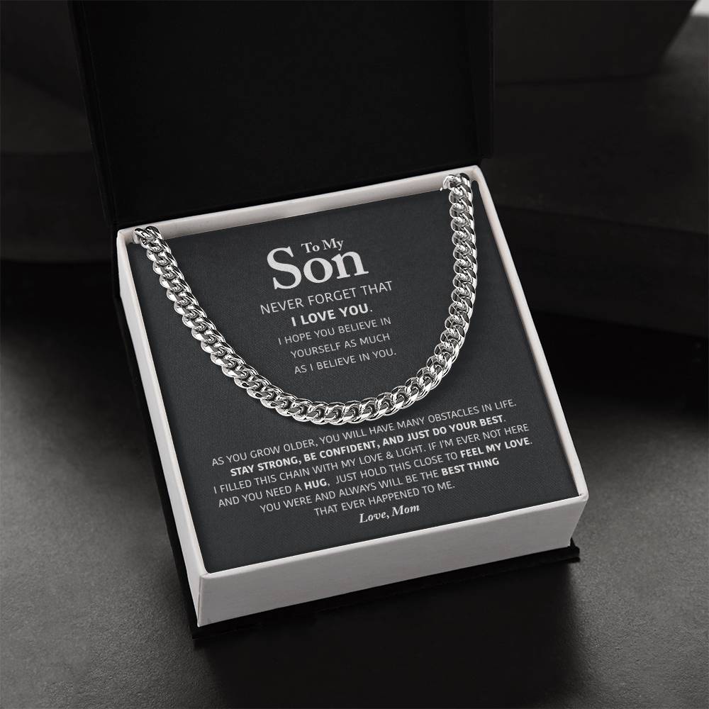 My Son - Be Confident - Cuban Link Chain