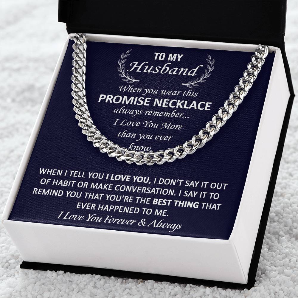 Gift For Husband - Conversation - Cuban Link Cuban Link Chain