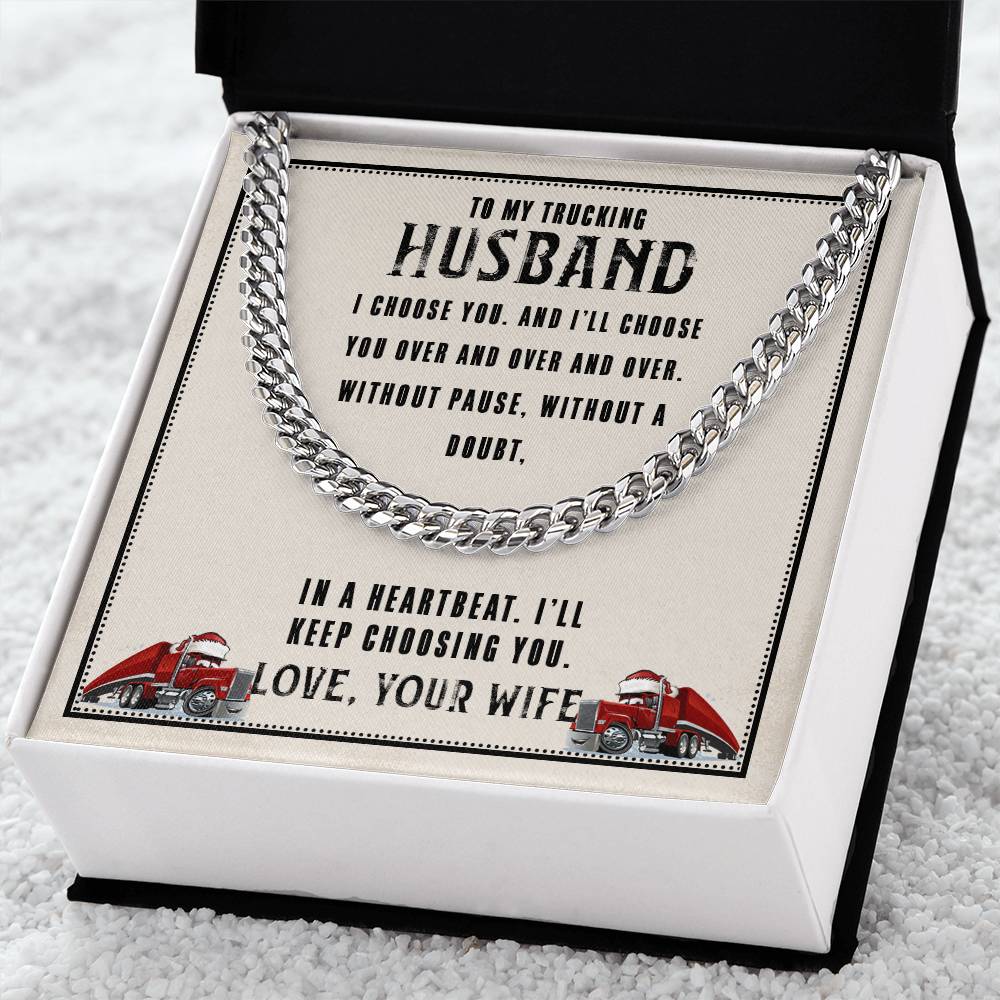 I Choose You Cuban Link Chain