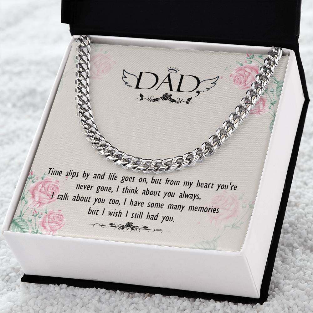 Dear Dad Cuban Link Chain
