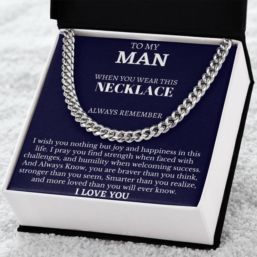 Gift For Boyfriend Cuban Link Chain