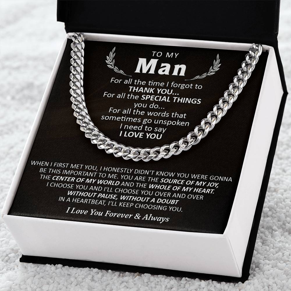 Gift For Your Man - Special Things - Cuban Cuban Link Chain