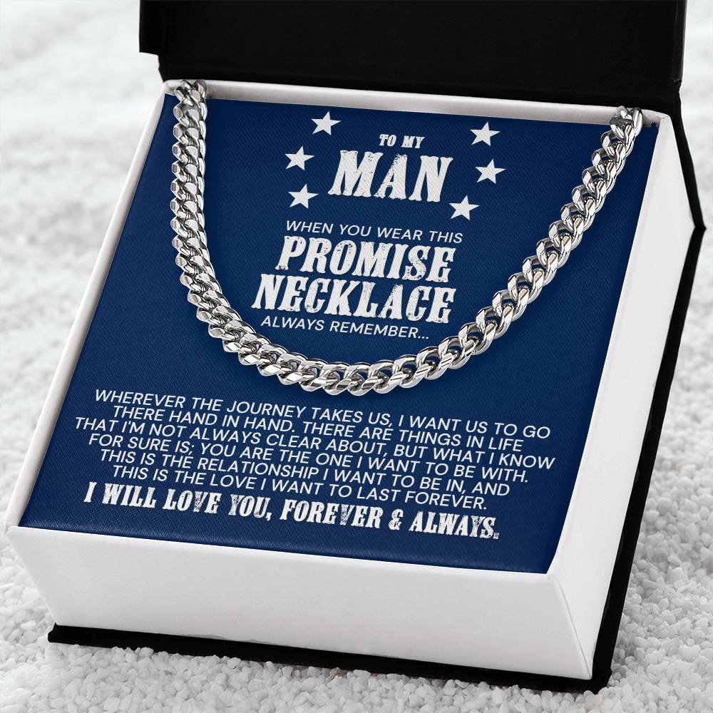 To My Man - Cuban Link Chain Necklace