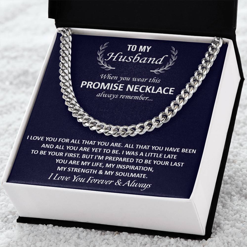 Gift For Husband - My Strength - Cuban Link Cuban Link Chain
