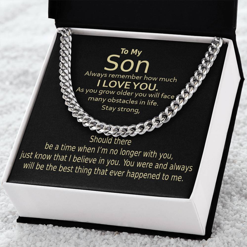 Cuban Link Chain For Son