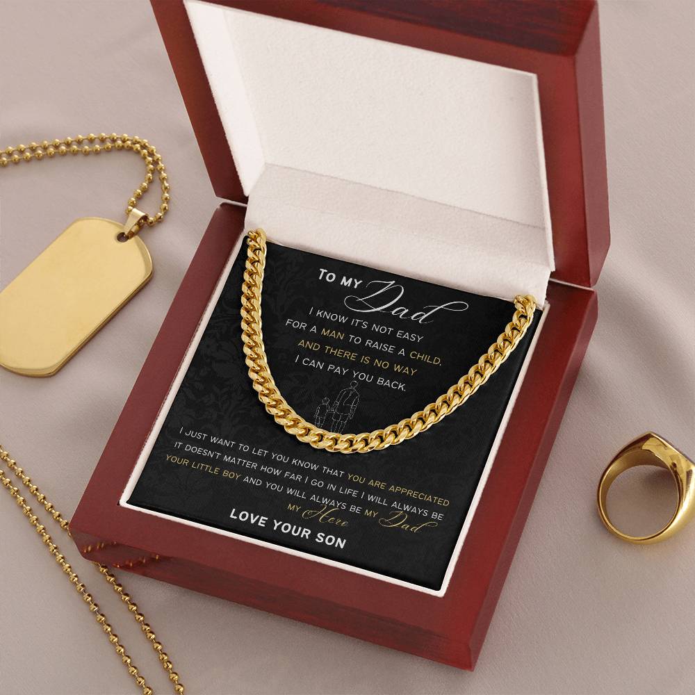 Cuban Link Chain Gift For Dad