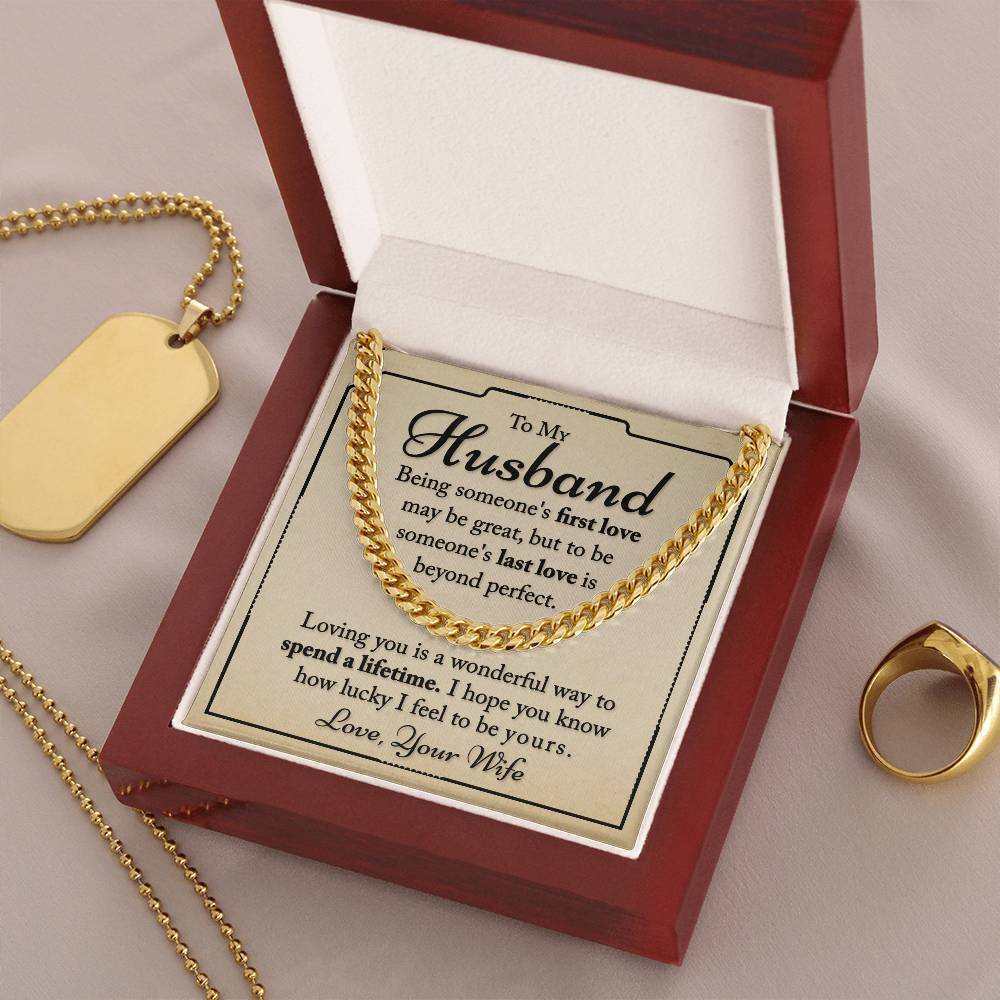 My Husband - I Hope You Know - Cuban Link Chain Necklace
