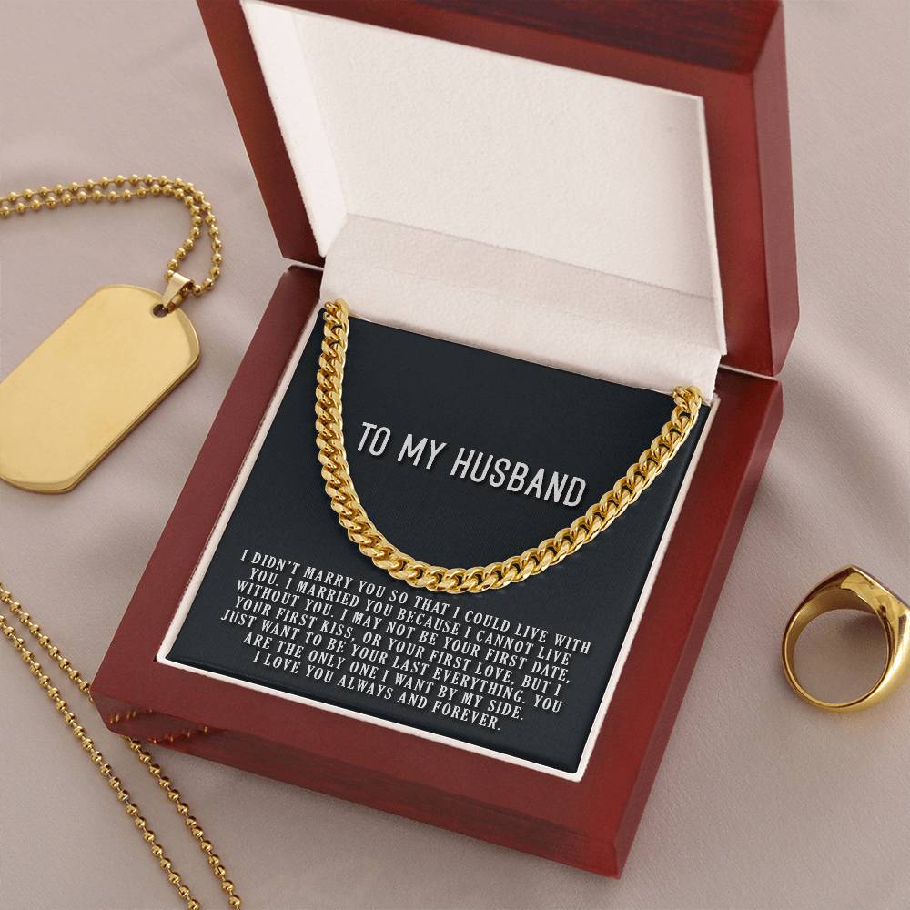 Cannot Live Without You Cuban Link Chain