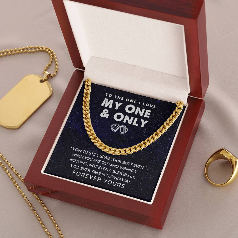 Funny Gift For Him Necklace - Limited Edition - Get Yours Today Cuban Link Chain