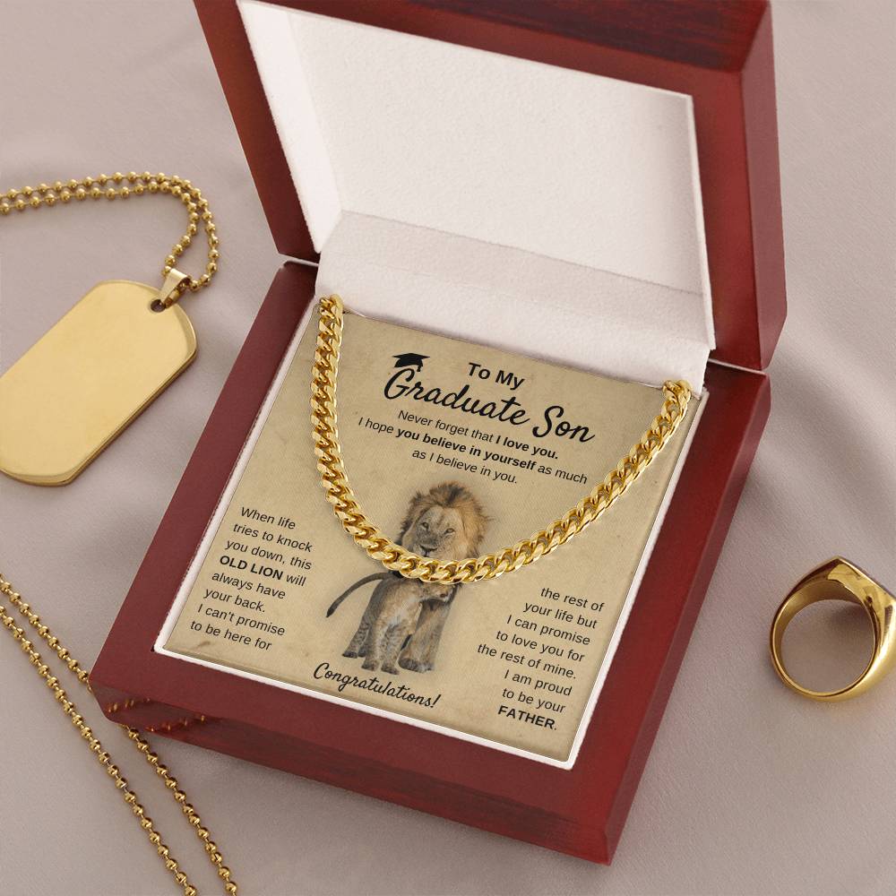 Graduation 2022 - I'm Proud Of You - Cuban Chain Cuban Link Chain