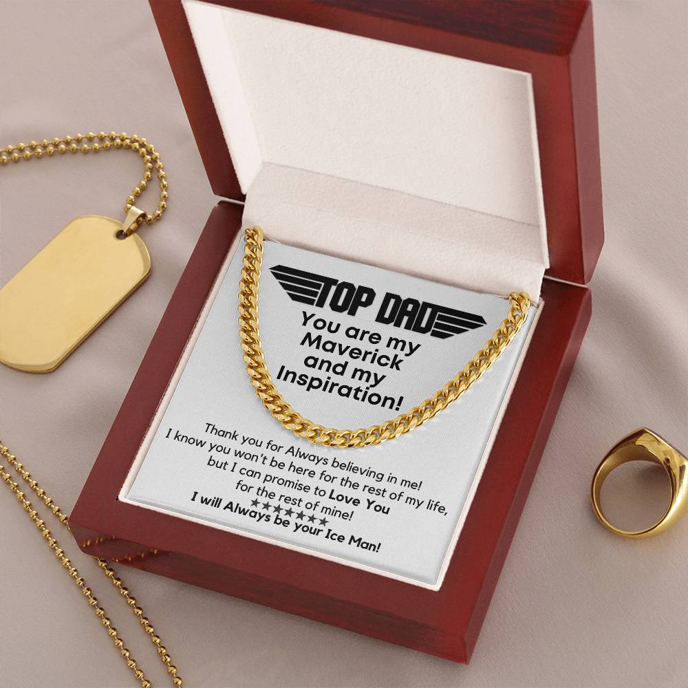 Top Dad - My Maverick! Link Chain Gift Cuban Link Chain