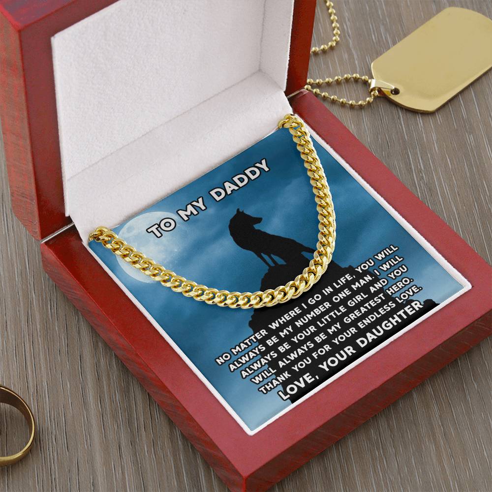 Gifts For Dad From Daughter Silver Cuban Link Chain Fathers Day Gift Dad Birthday Gift For Horse Lover Father Of The B