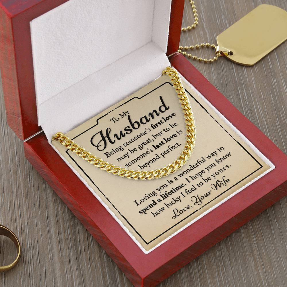 My Husband - I Hope You Know - Cuban Link Chain Necklace