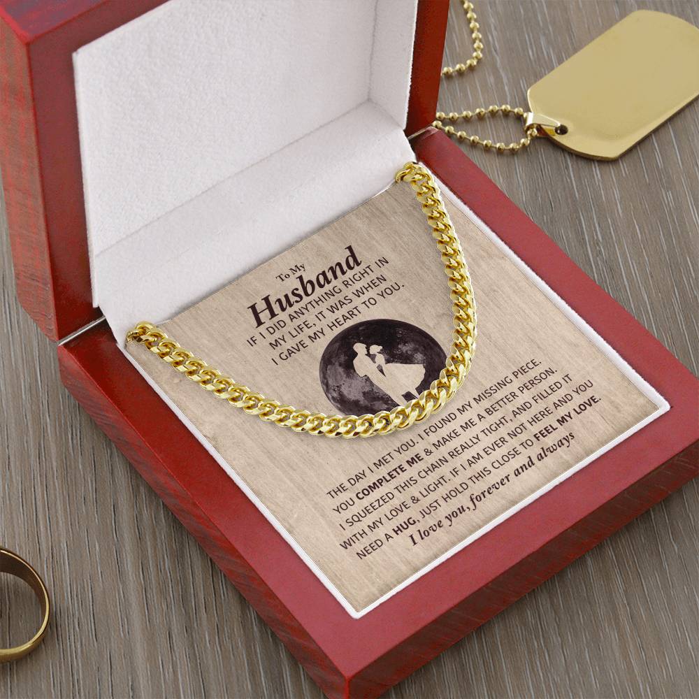 Perfect Gift For Husband Cuban Link Chain