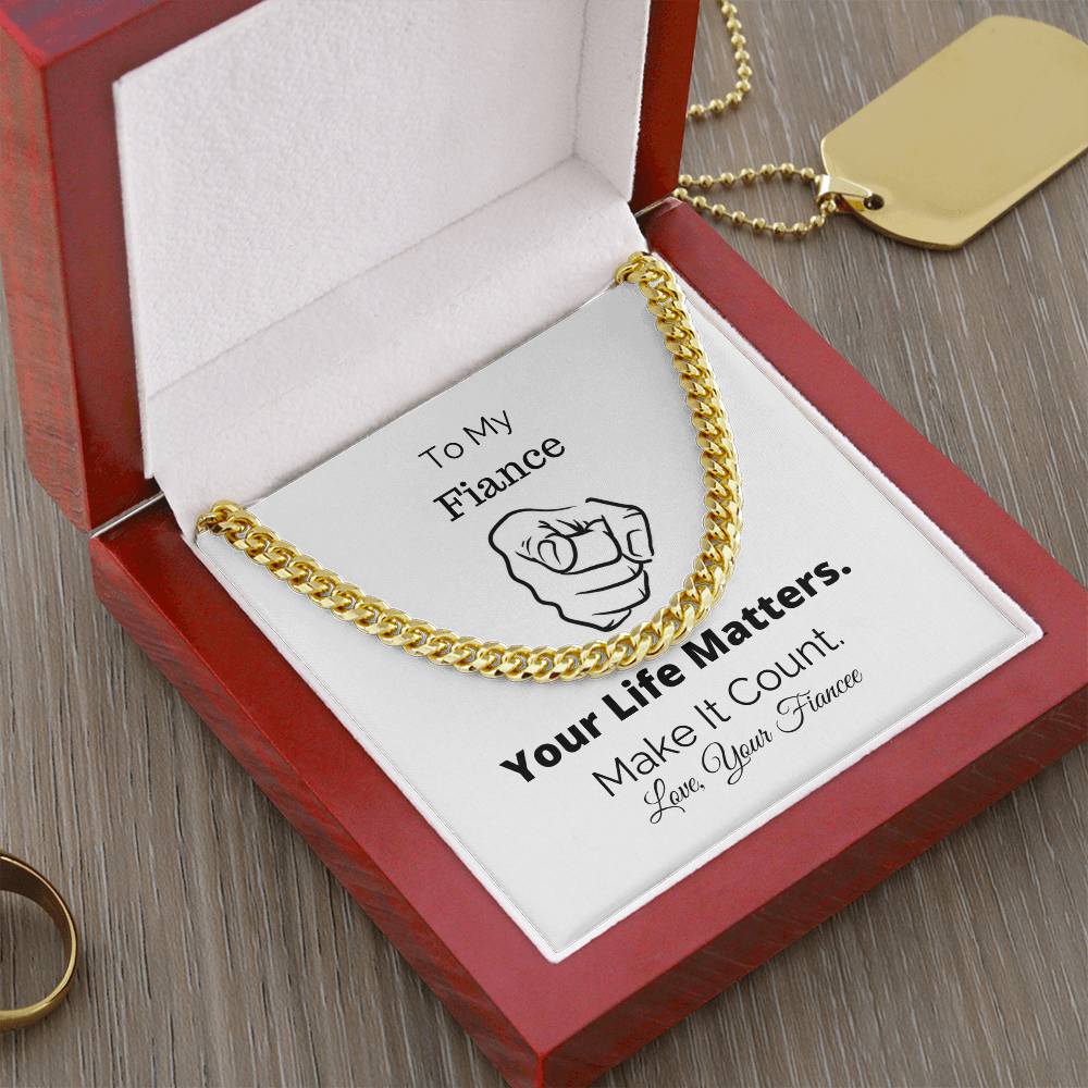 You Matter All Lives Matter Police Lives Matter Motivational Quotes Christian Gifts Sentimental Gift Christmas Gift Bl Cuban Link Chain