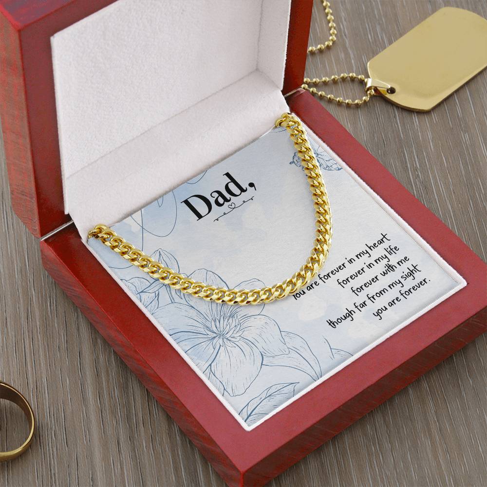 Love You Dad Cuban Link Chain