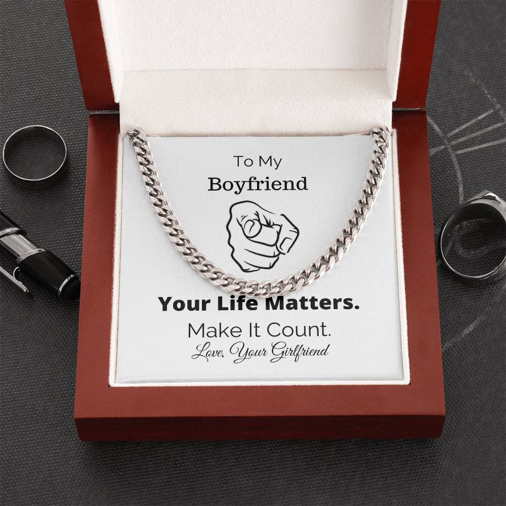 Gift For Boyfriend Boyfriend Gift Christmas Gift Christian Gift Cuban Chain Necklace Cuban Chain Cuban Chain Necklace Cuban Link Chain