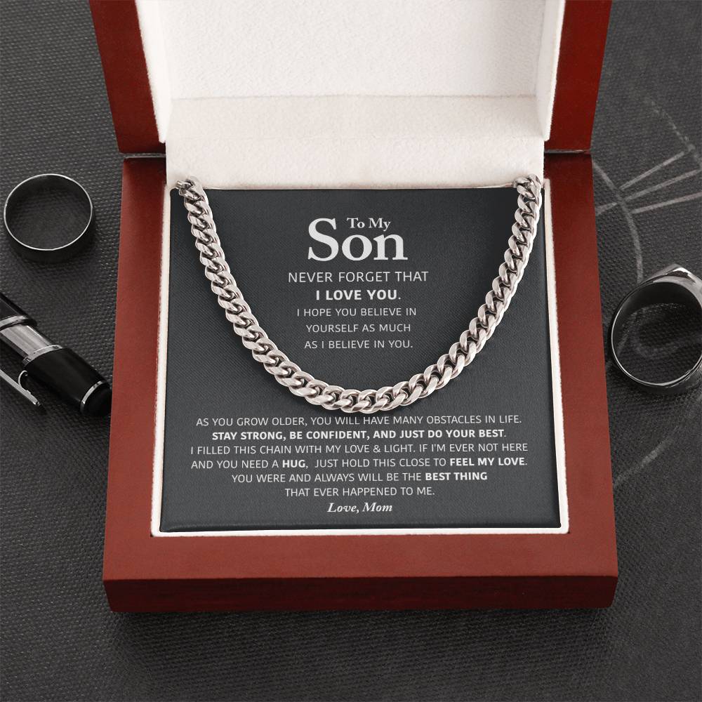 My Son - Be Confident - Cuban Link Chain