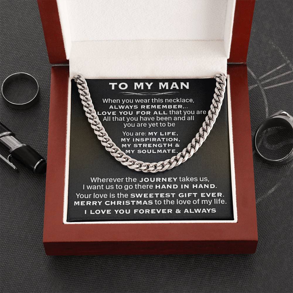 Gift For Husband - My Soulmate - Cuban Link Cuban Link Chain