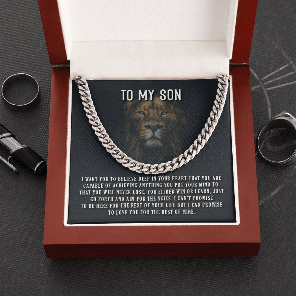 I Want You To Believe Cuban Link Chain