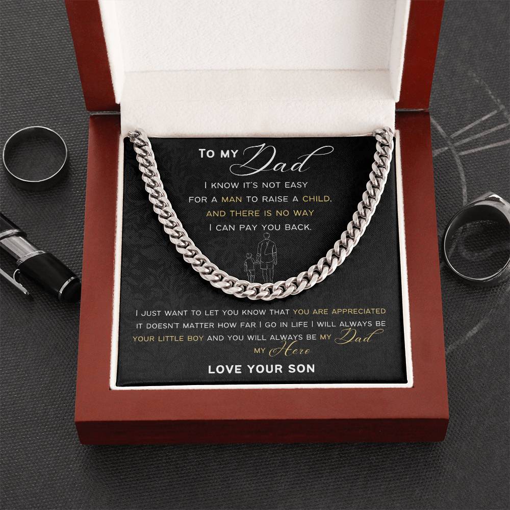 Cuban Link Chain Gift For Dad