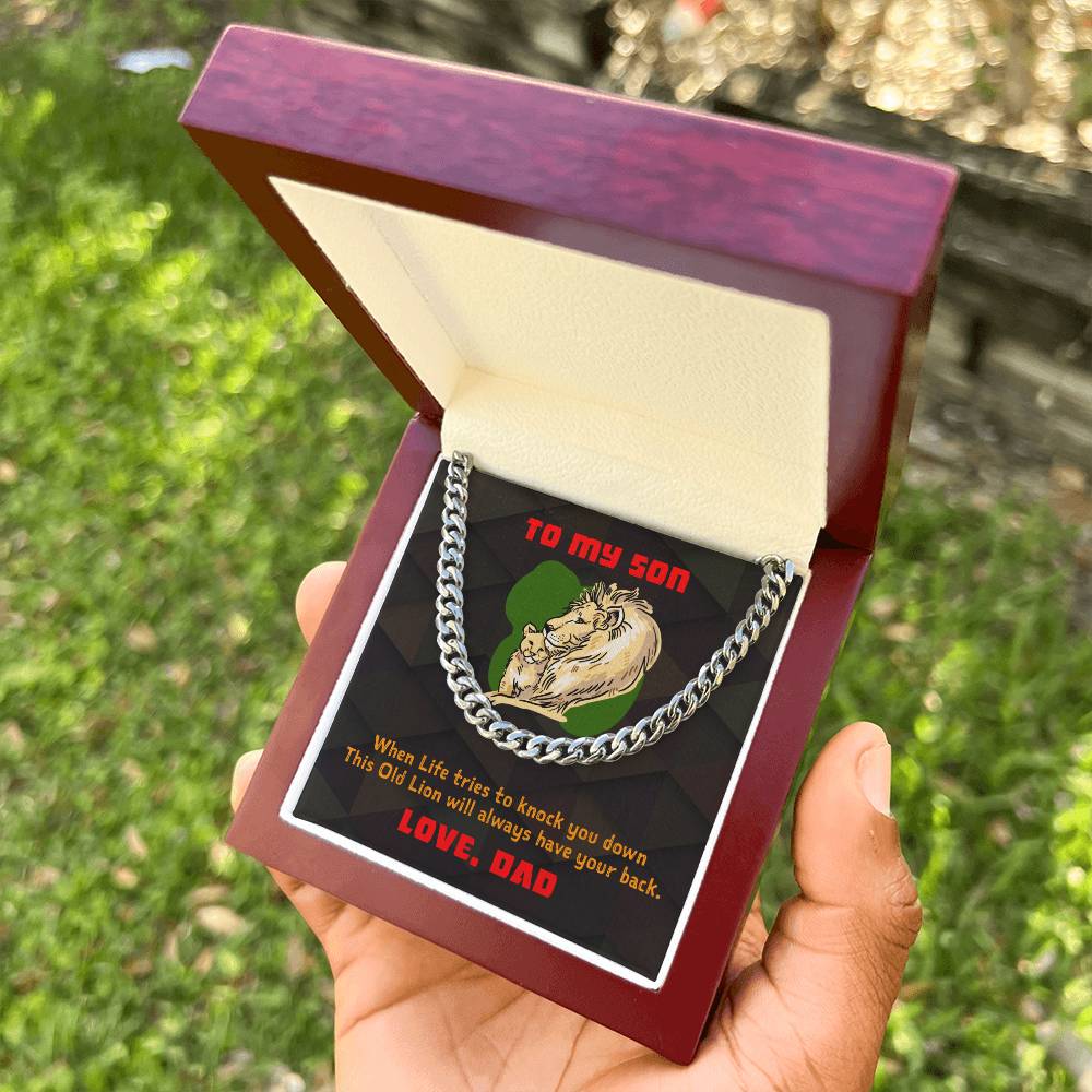 To My Son - Cuban Link Chain