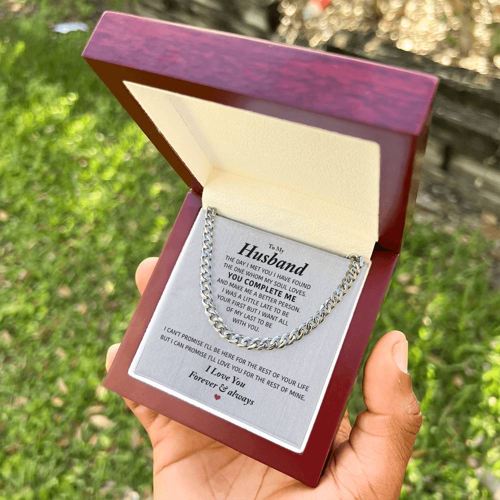 Perfect Gift For Husband Cuban Link Chain