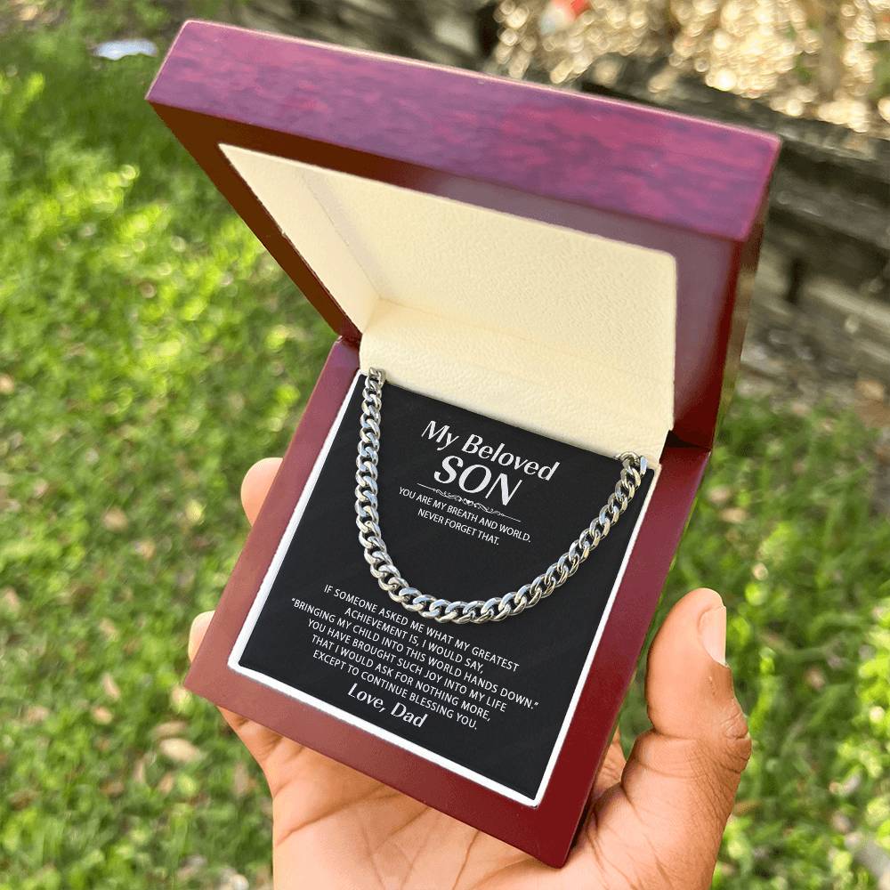 Chain Necklaces For Son From Dad Cuban Link Chain