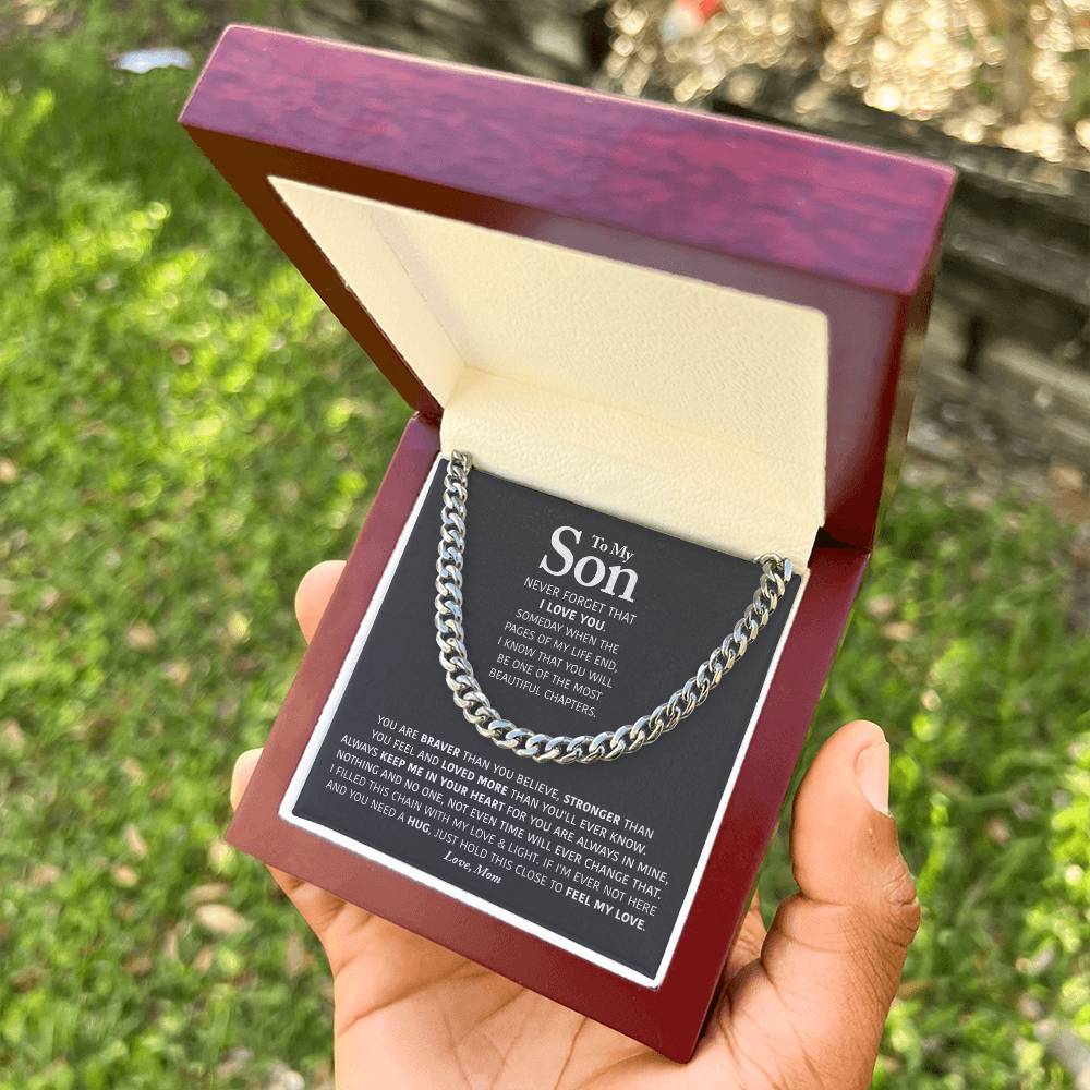 My Son - Keep Me In Your Heart - Cuban Link Chain