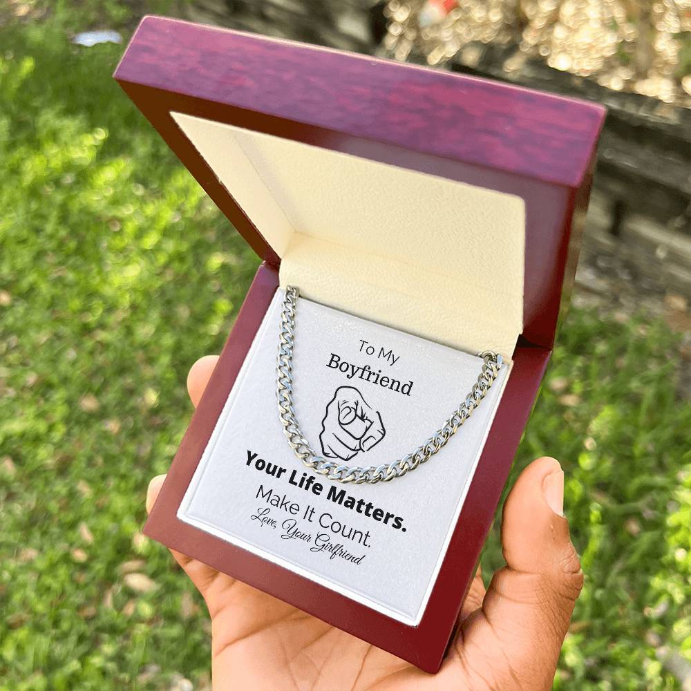 Gift For Boyfriend Boyfriend Gift Christmas Gift Christian Gift Cuban Chain Necklace Cuban Chain Cuban Chain Necklace Cuban Link Chain