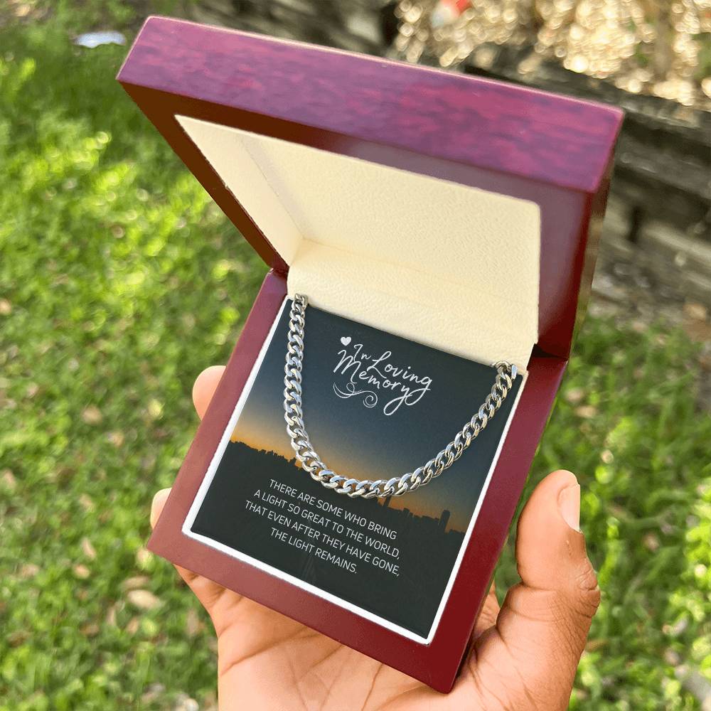 In Loving Memories Cuban Link Chain