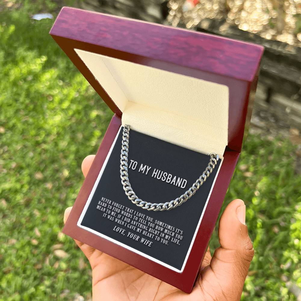 My Heart To You Cuban Link Chain