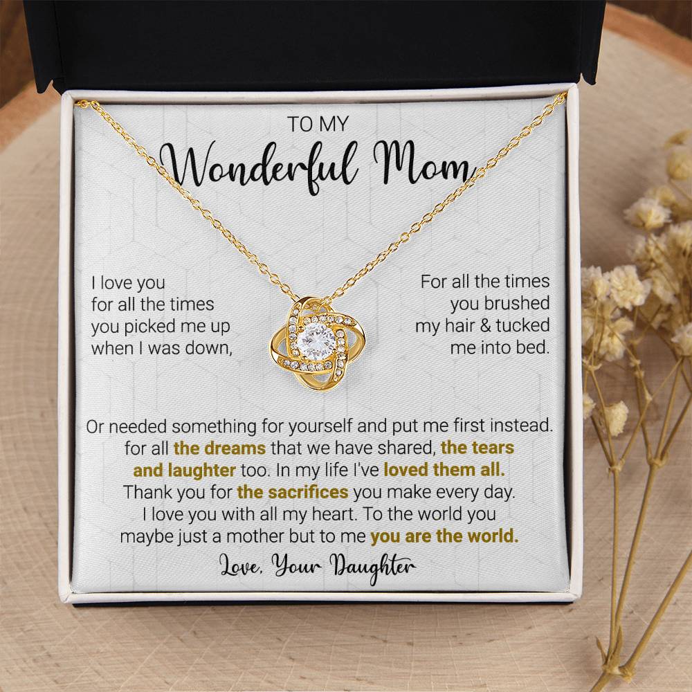 Gift For Mom - All The D Love Knot Necklace