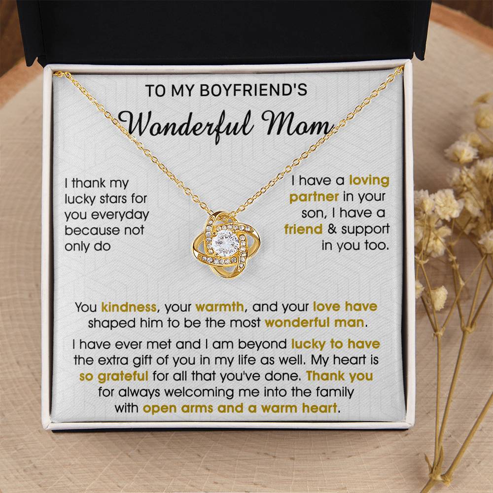 Gift For Boyfriend's Mom - My Lucky Stars - Love Knot Love Knot Necklace