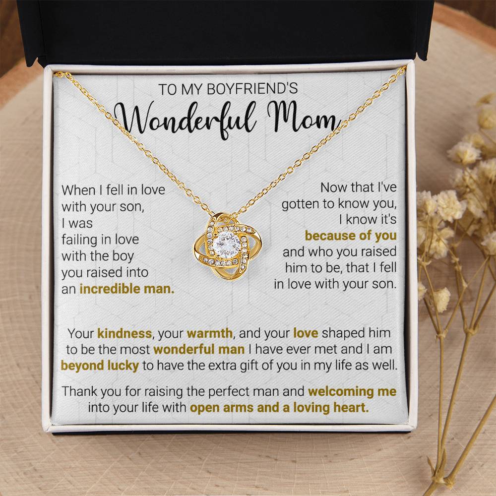 Gift For Boyfriend's Mom - Into Your Life - Love Knot Love Knot Necklace