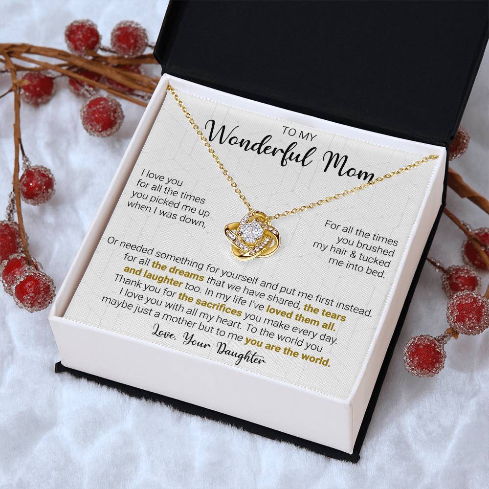 Gift For Mom - All The D Love Knot Necklace